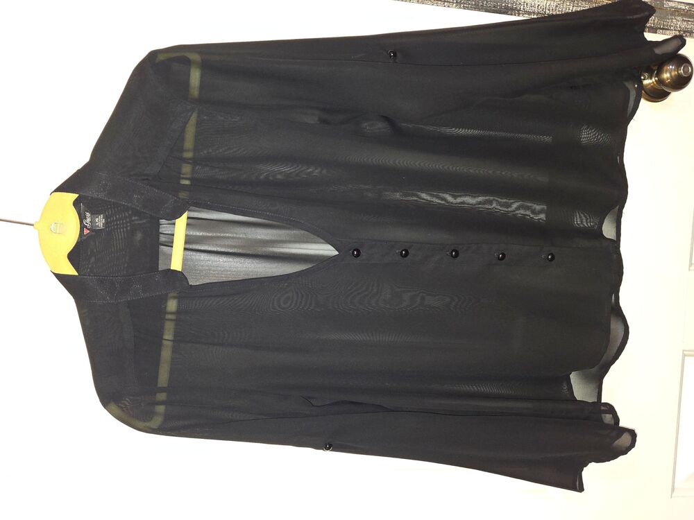Black Chiffon Top